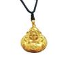 High-End Unisex Hollow Maitreya Buddha Pendant - Unique Alloy Design, Perfect Gift