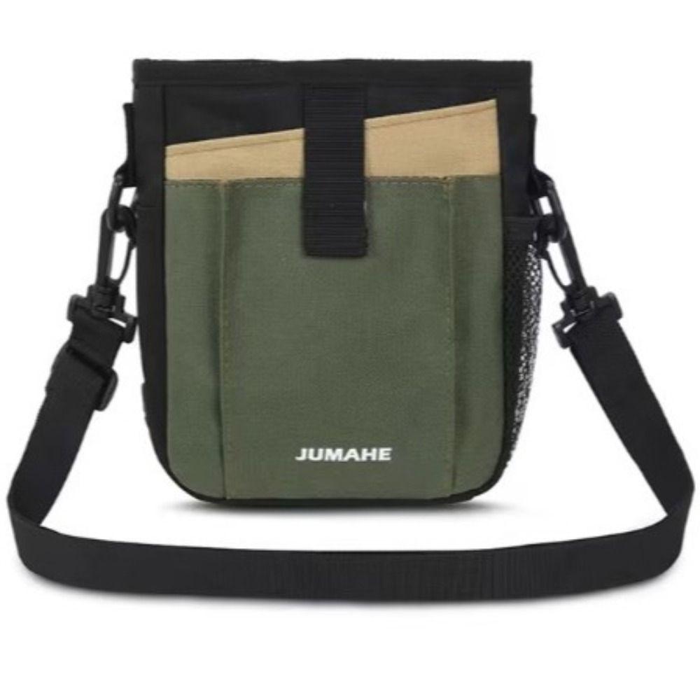 

Portable Dog Snack Pocket with Strap Pet Poop Pouch Strong Pet Training Shoulder Bag Walking зелёный