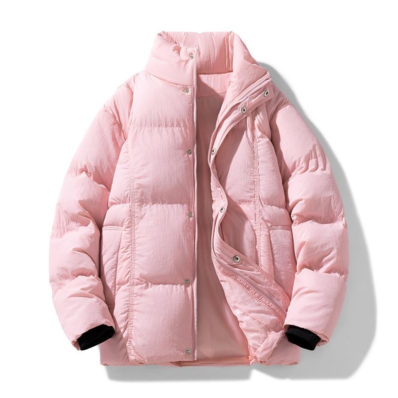 Winter Men Women Outdoor Leisure Warm Cotton Stand Collar Parka Jacket Men Autumn Windbreak Cotton Parka Jacket Male Coat