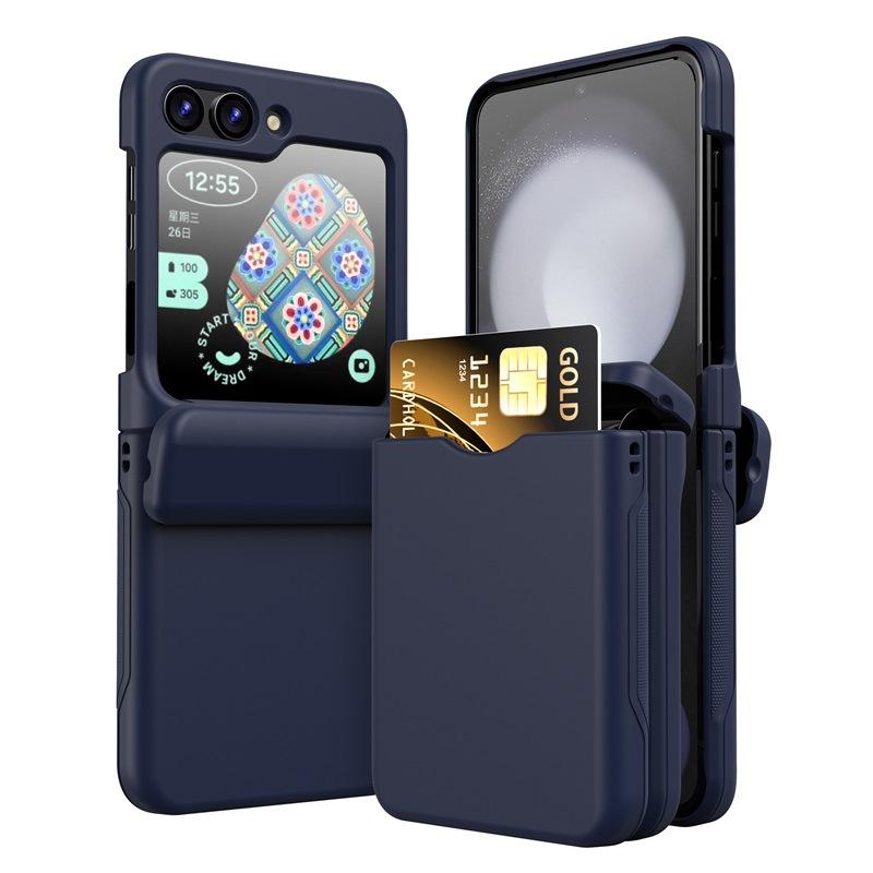 Použitelné pro pouzdro na telefon s přihrádkou na kartu Samsung Zflip7 Galaxy Zflip6/3 skládací pouzdro na kartu ochranné pouzdro proti pádu