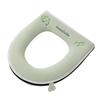 Universal Embroidered Washable Zip-On Toilet Seat Cover for All Seasons