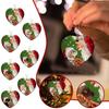 Joyful Acrylic Santa Claus And Cat Decorative Hanging Ornament For Christmas Cheer