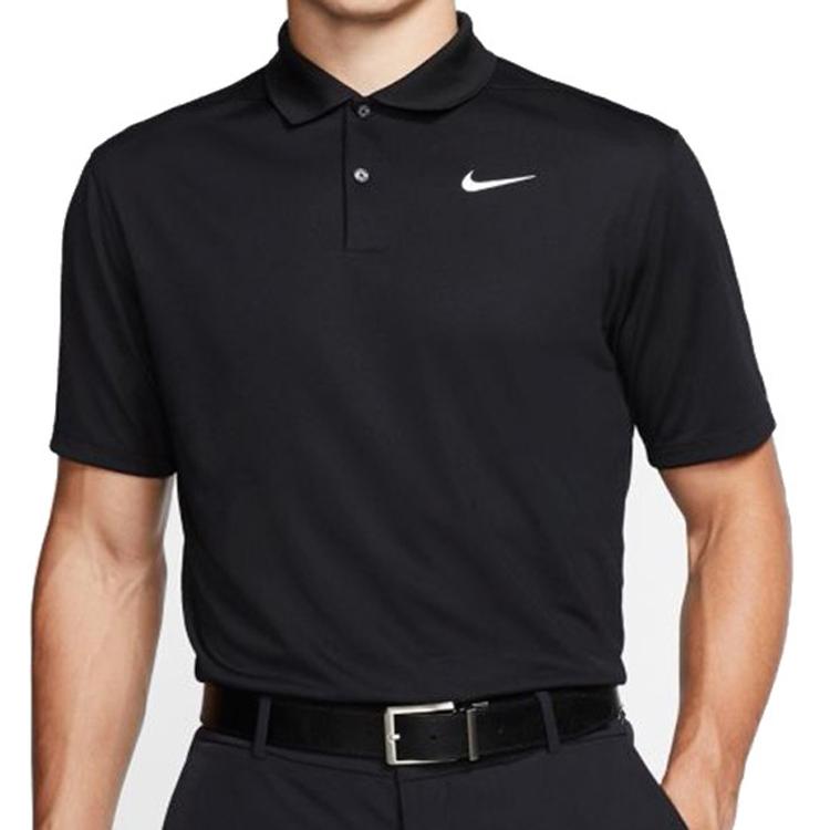 Nike Quick-Dry Breathable Sports Short Sleeve Polo Shirt Men Tops Black BV0355-010