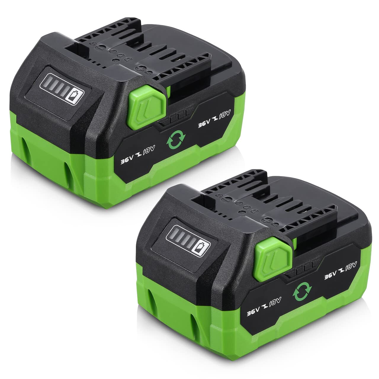 

UTRBATT Compatible 36v Комплект з 2 сумісних з великою ємністю Автоматичне перемикання при встановленні батарей BSL36B18/BSL36A18/BSL36C18/BSL36A18B