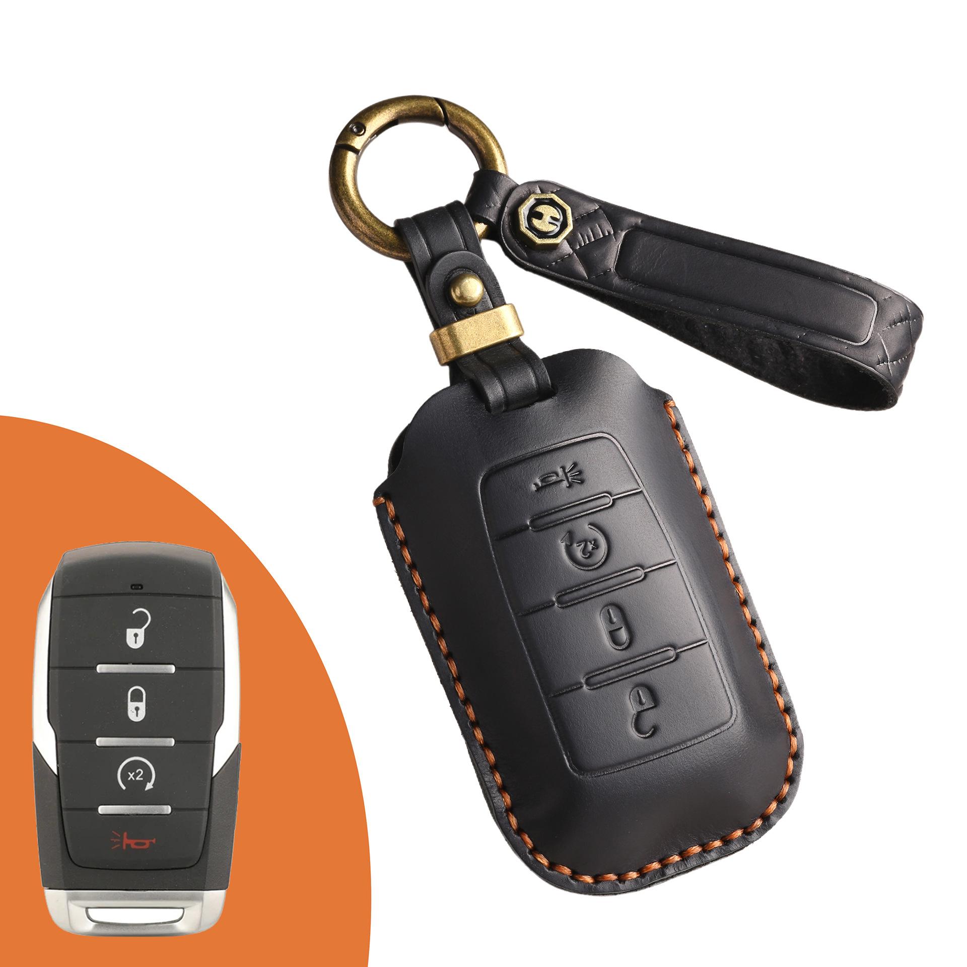 

The new retro key cover is suitable for North American models, general purpose GMC Dodge Ram car handmade keychain.