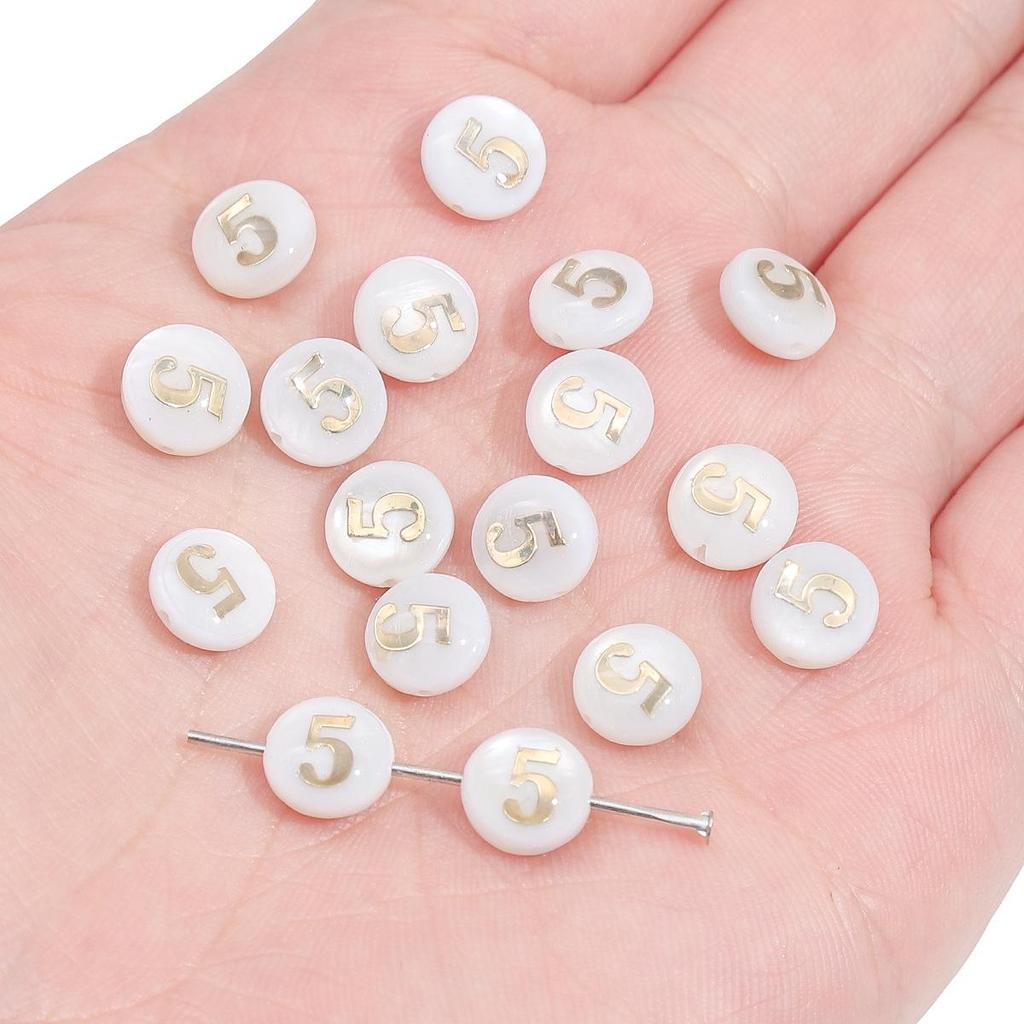 Gold Foil Seashell Beads: DIY Jewelry Making Materials for Bracelets, Necklaces, and Pendants