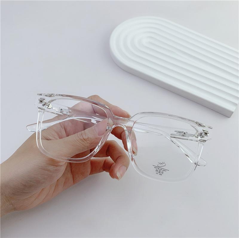 Ultralight Square Anti Blue Light Computer Glasses Women Luxury Brand Trend Rice Nail Big Frame Reading Glasses Presbyopia +3 +5