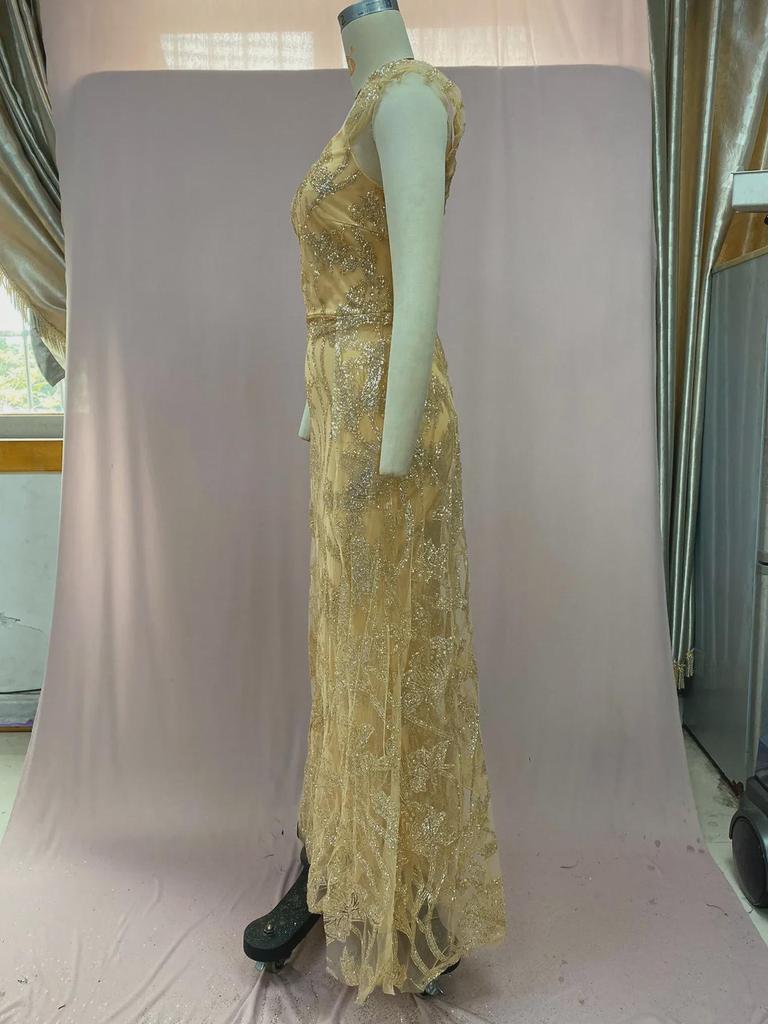 2025 evropské a americké retro elegantní dámské podzimní palácové večerní šaty s velkým švihem