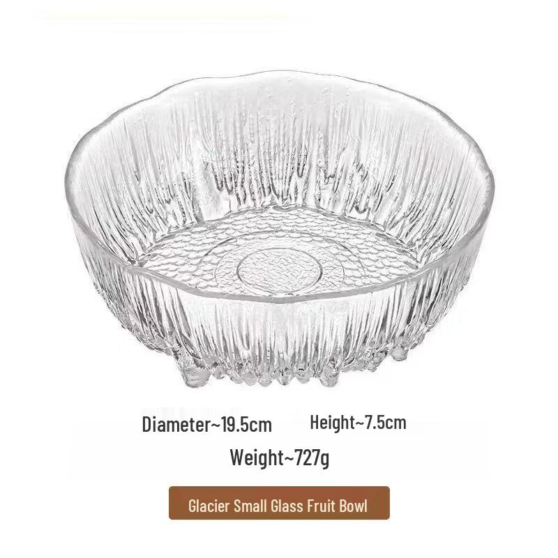 Abay Glacier Glass Fruit Plate