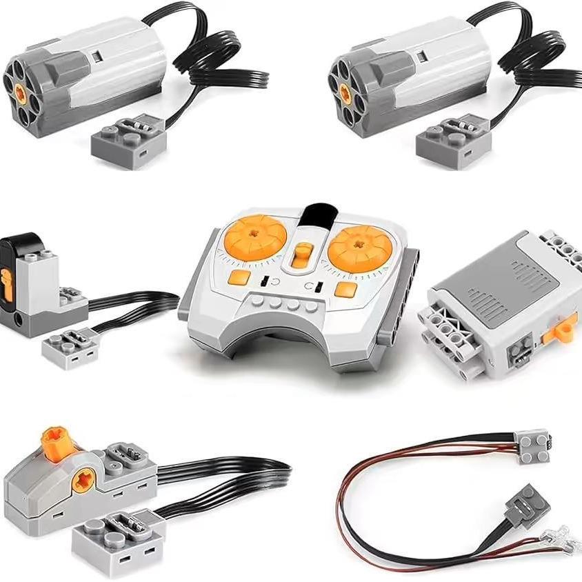 Building Blocks Science Kit with Motor, Battery Box, Remote Control & Receiver