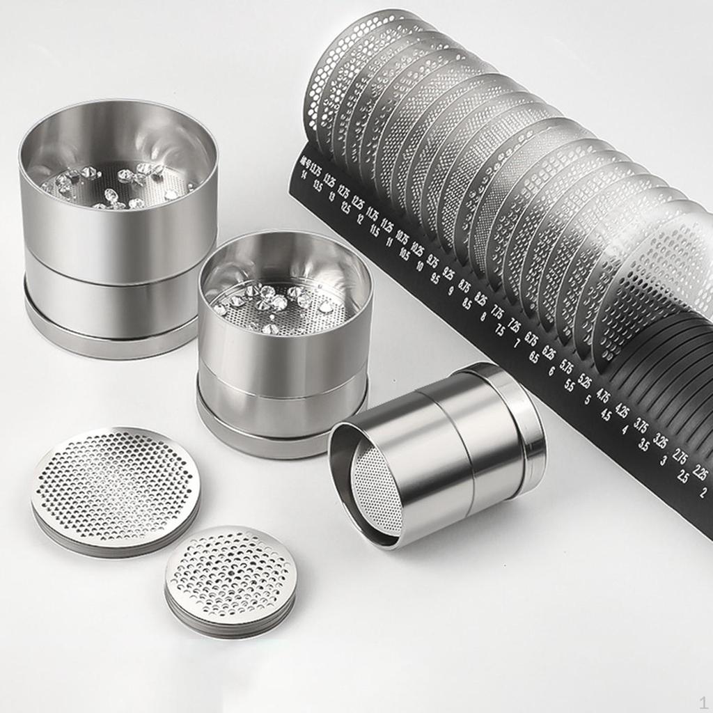 Diamond Sieves Holder Display Gemstone Sieve Piece Storage Tool Stand Durable Shelf Rack for