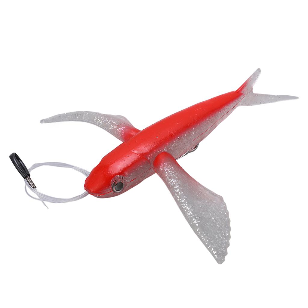 Simulation Flying Fish Bright Color Waterproof Portable Yummy Tuna Lures with Hook for Marine Tuna