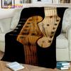 Cobertor de Guitarra Elétrica Baixo Guitarra Clássica, Manta para Casa Quarto Cama Sofá Piquenique Escritório Caminhadas Lazer Cobertura para Sesta Infantil