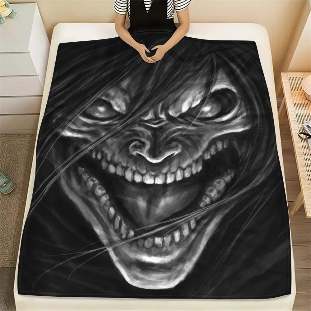 1 Adet Karikatür Baskılı Flanel Battaniye, Yüksek Kalite, Her Mevsim İçin Rahat, Ev Dekorasyonu, Sıcaklık ve Konfor, Noel Doğum Günü Hediyesi İçin Mükemmel