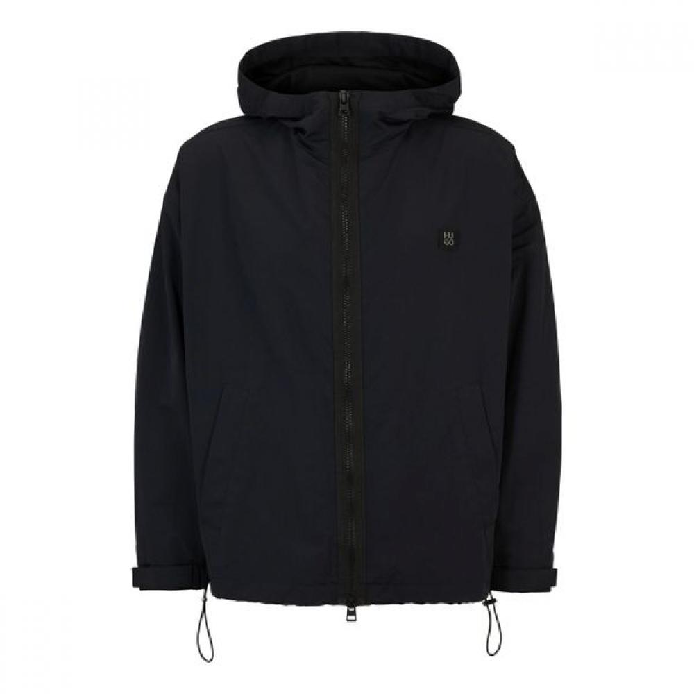 

Hugo Windbreaker Jacket Regular Fit Hooded Black L