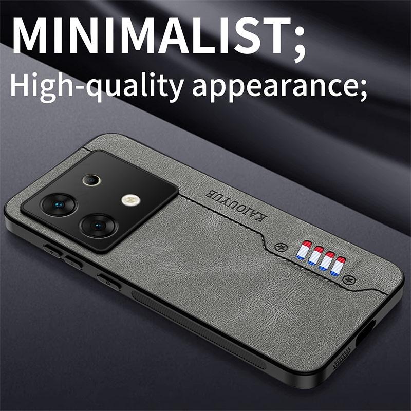For Infinix Hot 60 Pro Plus Luxury Nappa Leather Phone Case For Infinix Note 50x 50s 50 Pro Plus 5G Soft Border Protection Cover