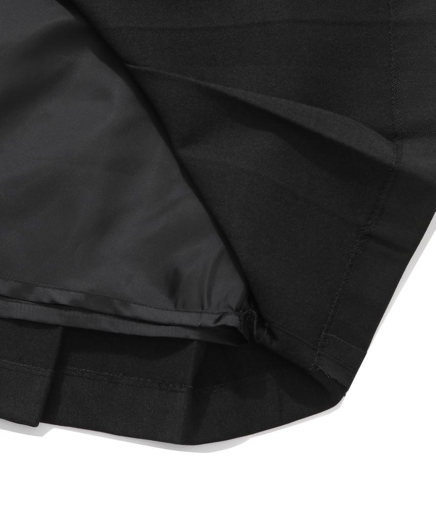 Covernat Woman Pleated Mini Skirt Charcoal