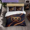 West Ham United Calcio Set Biancheria da Letto 3 Pezzi Morbido Set Copripiumino con Federe Set Decorazione Camera da Letto per la Casa