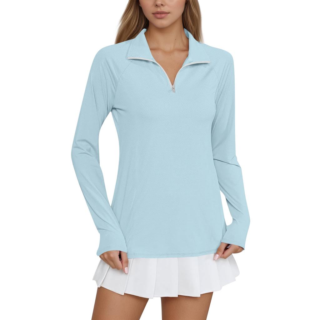Women's Yoga Clothes Long Sleeve Pocket Style Sports Running Quick Dry Fitness Clothes Sun Clothes