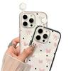 Sparkling bow ins is suitable for iPhone17ProMax 2-in-1 mobile phone protective case 16/15 simple and anti-drop.