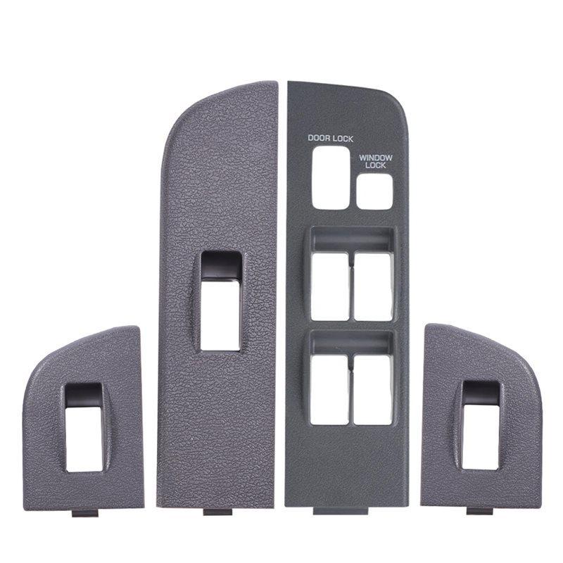 Gray Side LHD Car Window Switch Panel 4-Door For Toyota Land Cruiser FJ70 LC70 LC76 LC78 LC79 1990-2007