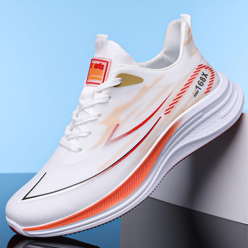 Men's shoes, new summer breathable thin running shoes, shock-absorbing running shoes, men's summer sports shoes