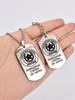 Stainless Steel Keyring and Necklace Set A Gift for Your Beloved Man Engraved Badge, Ideal Gift for Men, Couples, Boyfriend, Family & Friends