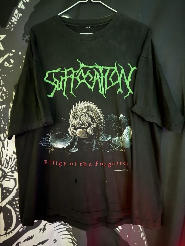 Винтажная 1992 года Suffocation Effigy Of The Forgotten Collection Унисекс Все размеры B07. Футболка Unisex XXXXL