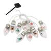 Christmas Snow String Lights LED Colored Snow Bulbs Decorations for Home