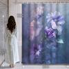 Ethereal Floral Shower Curtain: Serene Purple Blossoms For A Tranquil Bathroom Ambiance