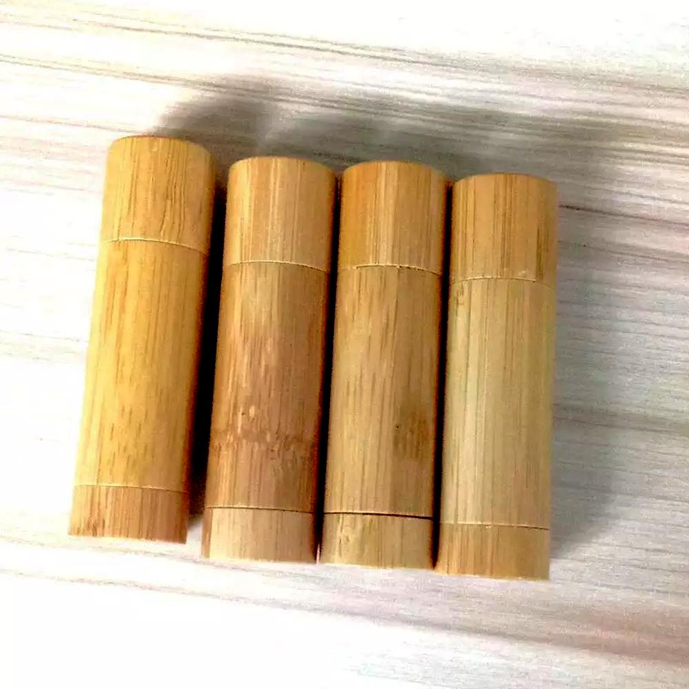 5g Bamboo Empty Lip Gloss Container Lipstick Tube Diy Container Tubes Natural Bamboo Makeup Products Beauty Lip Tint Wholesale