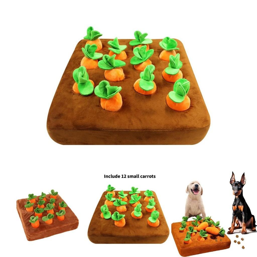 Soft Carrot Plush Toy For Early Education And Pet Chewing Play