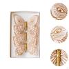 3Pcs Butterfly Christmas Tree Decorations Glitter Butterflies Bedroom Office Hanging for