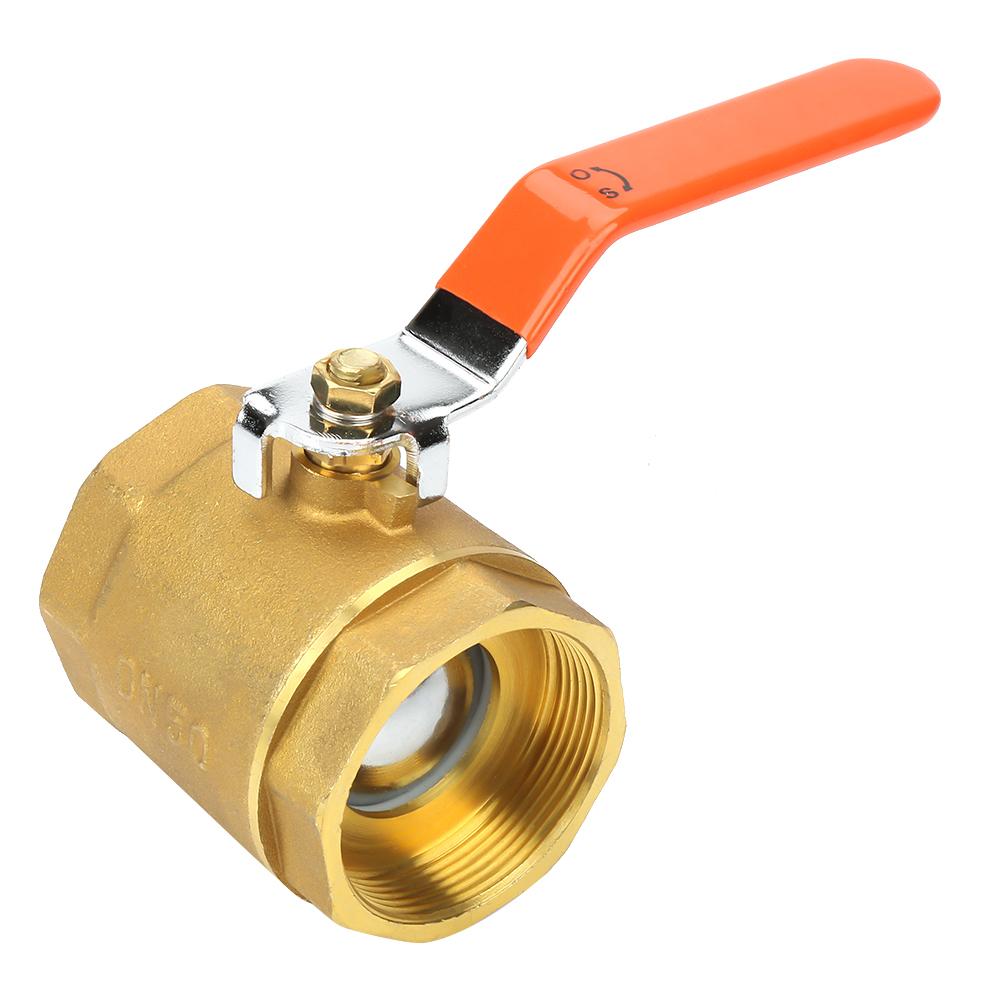 1pc DN50 2 BSP Brass Pipe Ball Valve 1.6MPa for Water Oil Gas