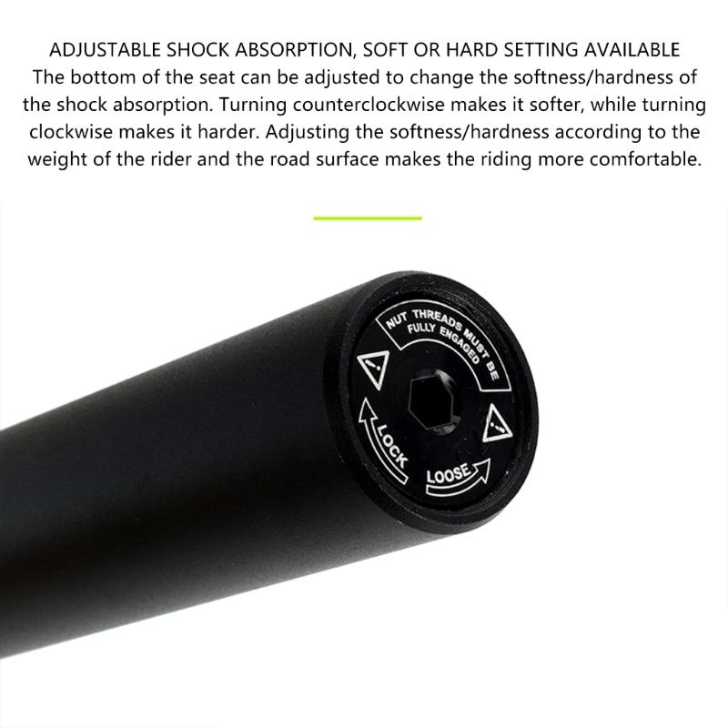 Mountain Bike Suspension Seat Post Shock Absorption Aluminum Alloy Seatpost Damping Seat Tube Cycling Accessories