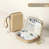 Miling Leather Hard Shell Travel Organizer for Laptop Charger & Cables