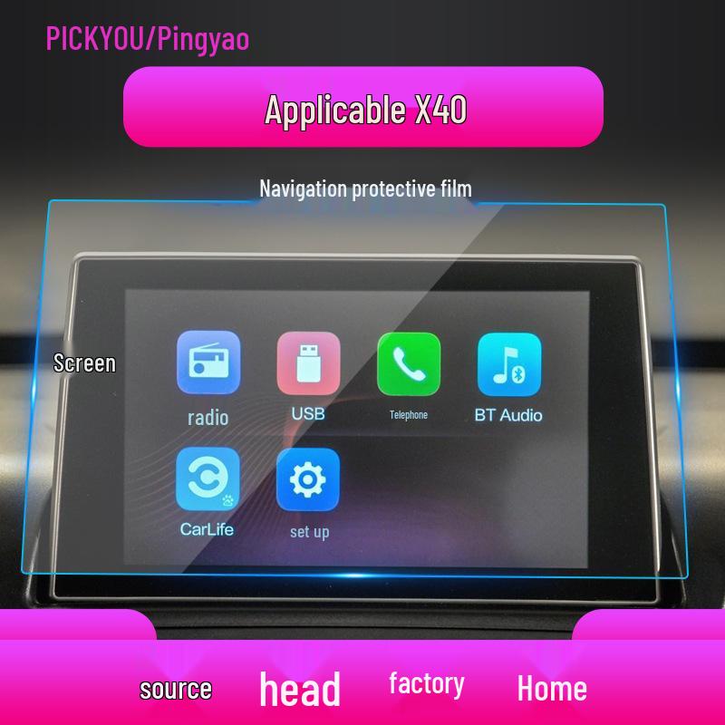 Bestune Navigation Tempered Film: Suitable for 25 X40, X80, T33, T90 Models