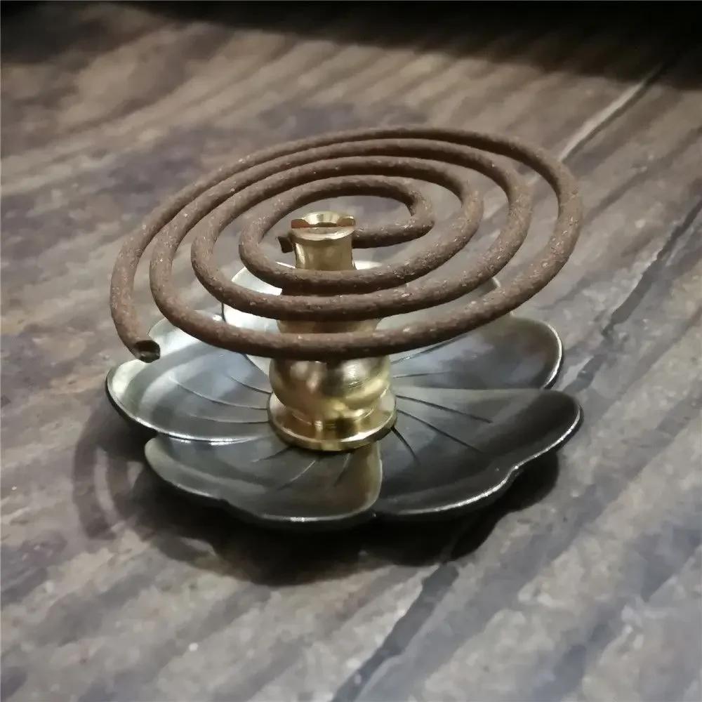 Brass Incense Burner Holder For Incense Stick Coil Bottle Gourd Shaped Copper Incense Holder Copper Censer