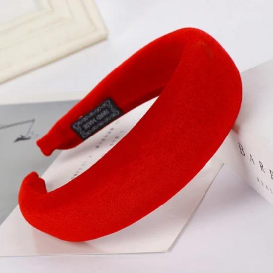 Thick Velvet Headband Hair Bands For Women Hair Accessories Plastic Padded Hairbands Retro Headwear Comfortable Head Hoop 4CM