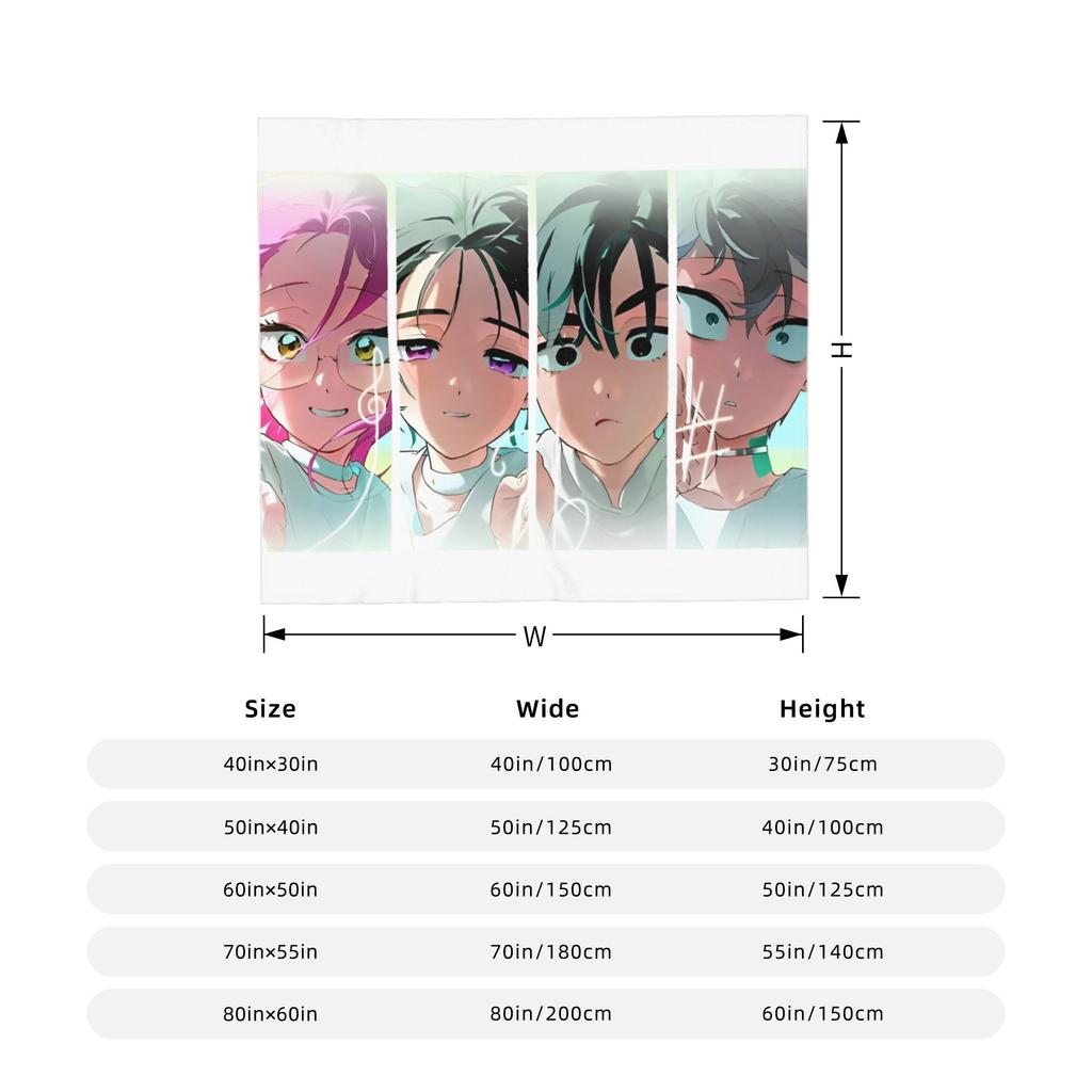 Alien Stage Anime Wool Blanket Mizi Sua Till Ivan Creative Throw Blankets For Bed Sofa Couch 125*100Cm Quilt