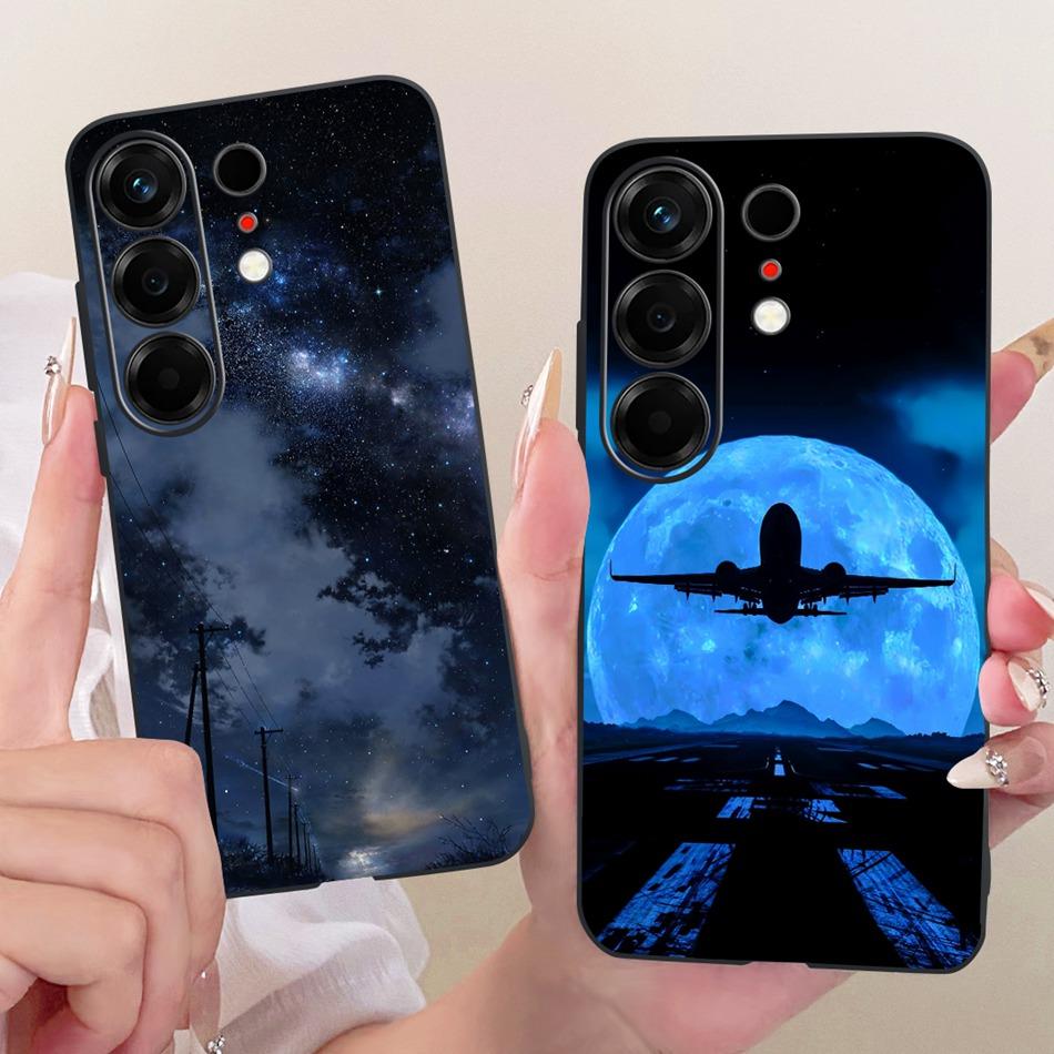 Für Tecno Camon 50 4G CN5 Cooles Drachen-Tiger-Muster Handyhülle Für Tecno Camon50 4G Schwarze Silikon-Weiche Hüllen Stoßfänger