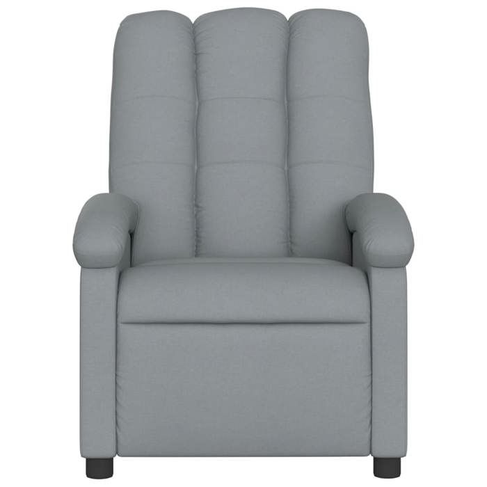 VidaXL Recliner, Relaxation Chair with Backrest, Seat with Footrest, Living Room TV Armchair, Modern, Grey 371727