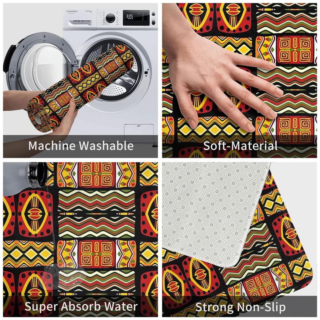 Adoring Africa Non-slip Doormat Floor Mat Absorbent Mat Carpet Rug for Kitchen Entrance Home Balcony Footpad Mats