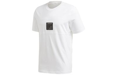Originals T Shirts Men's White Crew Neck Moderate Straight Fit GD5834