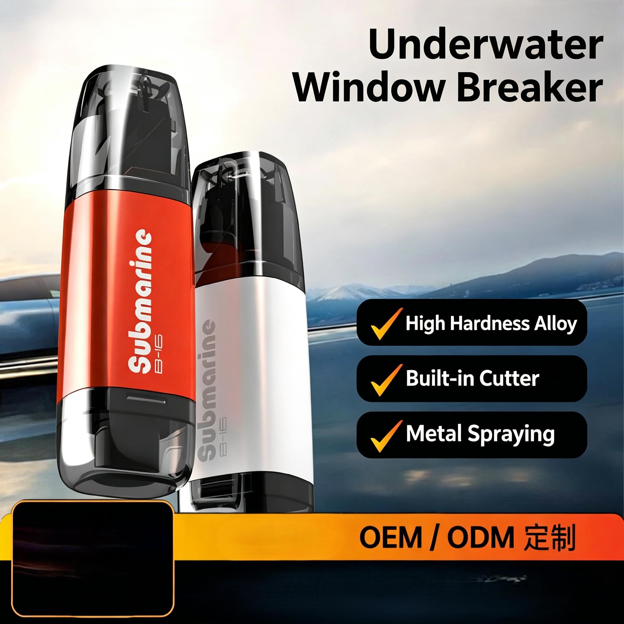 Car Safety Hammer, Window Breaker, Multifunctional Emergency Escape Tool for Vehicles Keychain