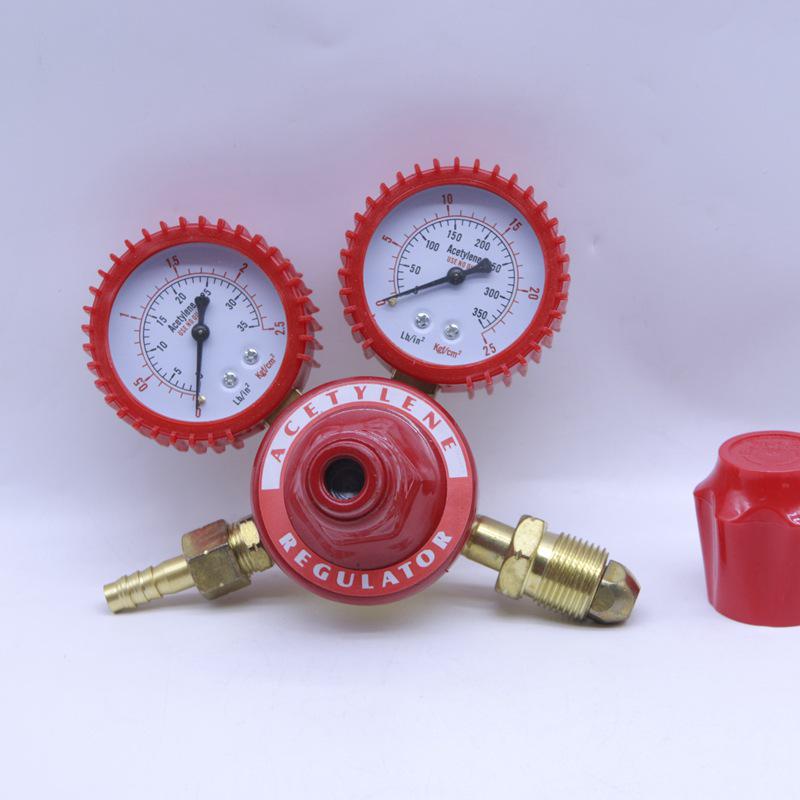 Shockproof Pressure Reducer Valve with Oxygen, Acetylene, and Propane Gauges