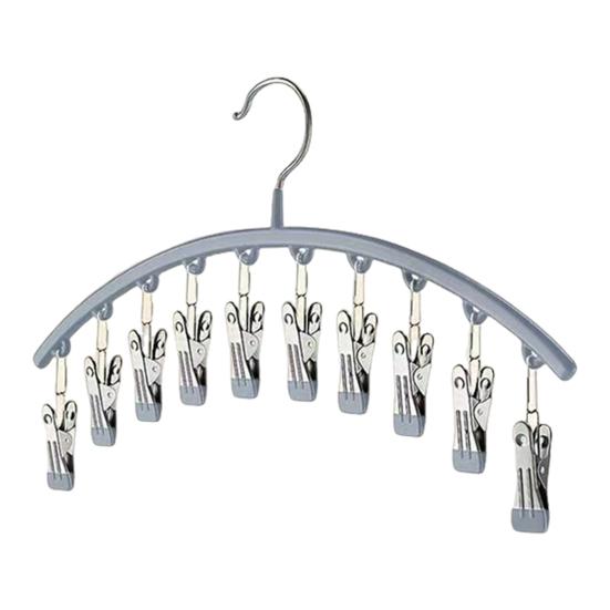 

Вешалка для хранения одежды Yousheng с 10 зажимами, большая вместимость, прочная несущая ветрозащитная многофункциональная сушилка для белья