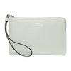 Corner Zip 16 Zipper Crossgrain Leather Wristlet Clutch Small Women Clutch Sage 58032-SVONE