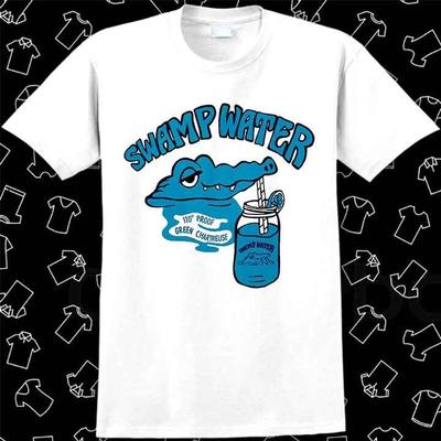 Sumpfwasser Blau Chartreuse Musik Punk Rock Cartoon Alligator T-Shirt 1129