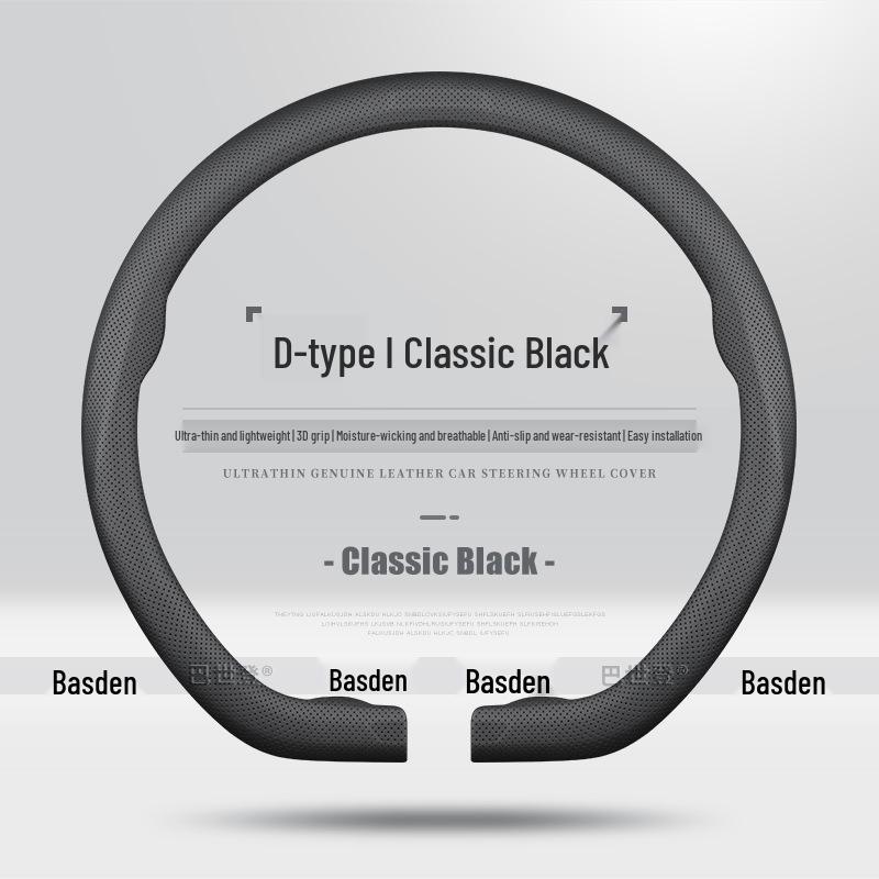 Genuine Leather Ultra-Thin Steering Wheel Cover for Nio ES6, ES8, EC6, ET5, ET7, ES7, ES5